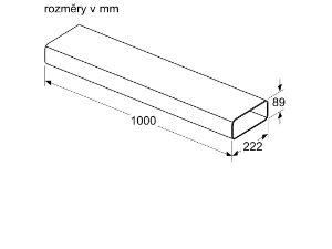 rovný prvek plochého potrubí (1 000 mm, vnější)_3